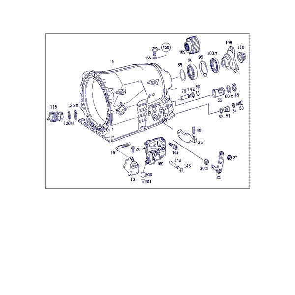 КОРПУС КП, ВЫХОД. ФЛАНЕЦ, СТОЯН.БЛОКИР. RRE, БЛОК.АКП, РЫЧАГ СЕЛЕКТ. ДИАПАЗ.