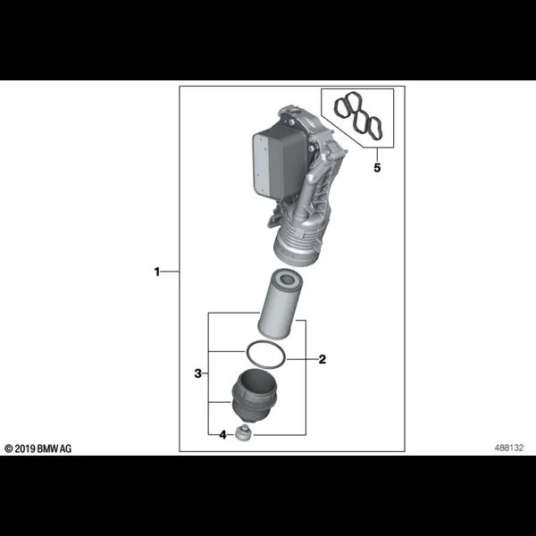 Масляный фильтр смаз.сист.,теплообменник