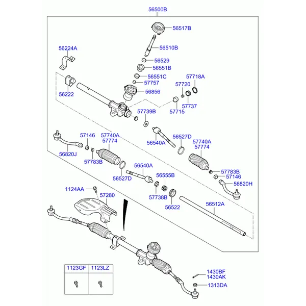 Рулевой механизм рул.упр.с усил.
