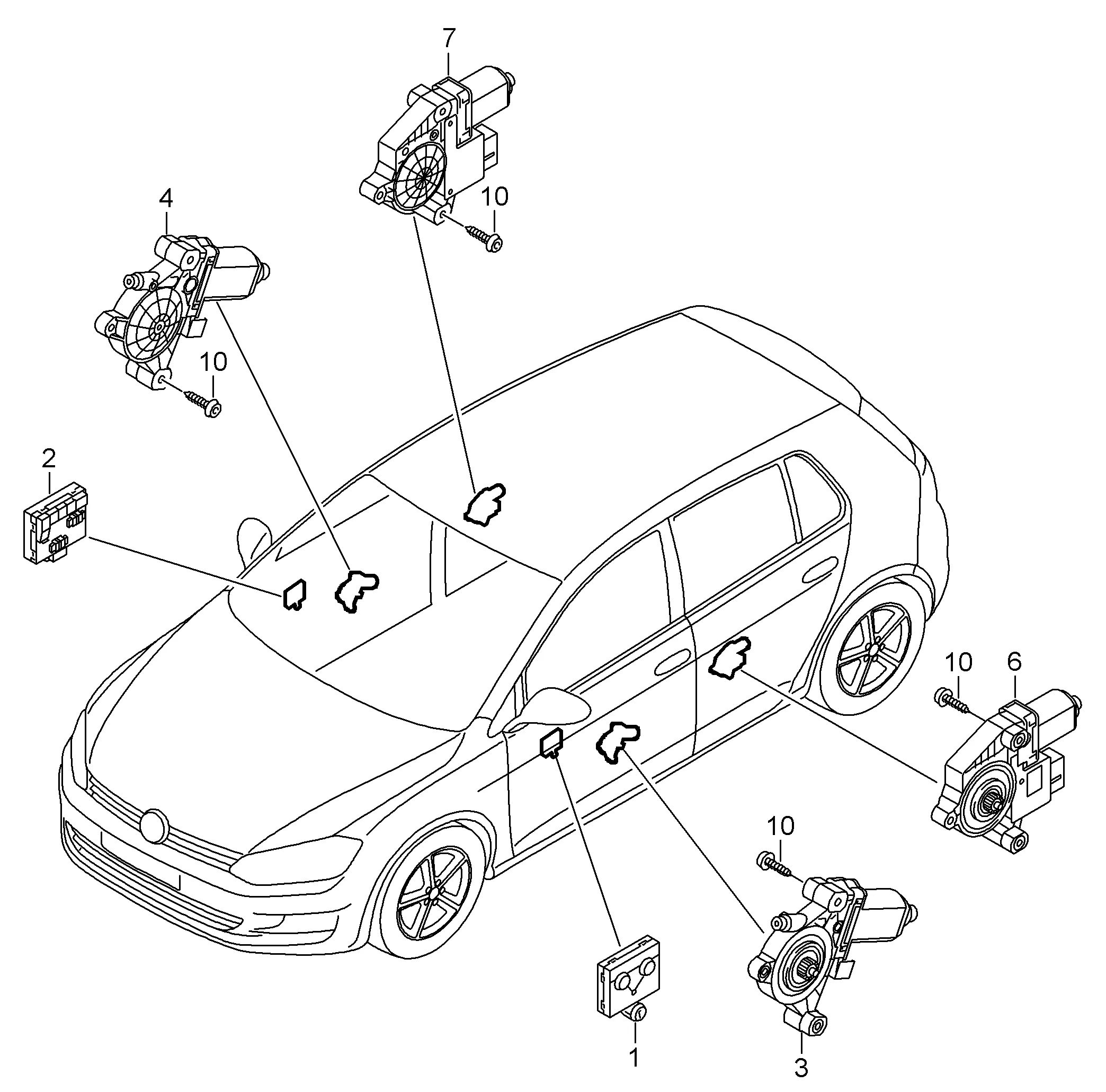 БУ двери Эл.двигатель стеклоподъёмника D >> - 28.06.2015