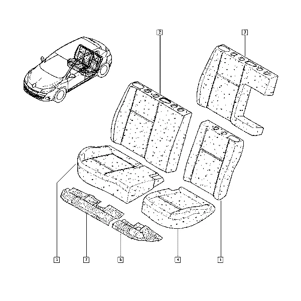 Обивка сиденья