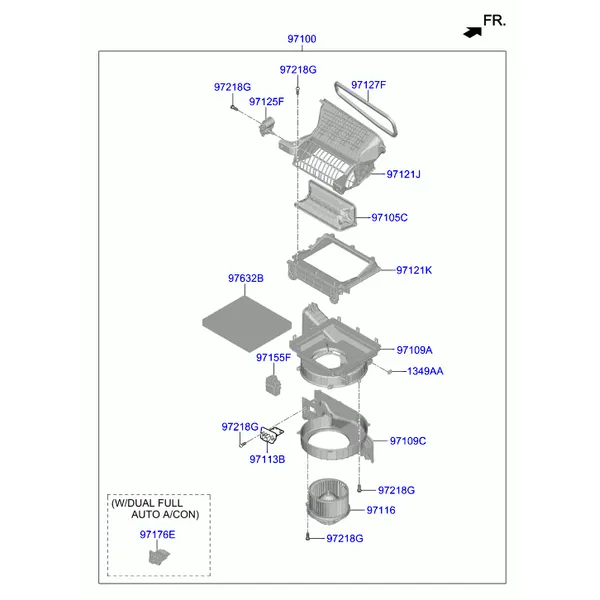 Климатическая установка - отопитель и вентилятор