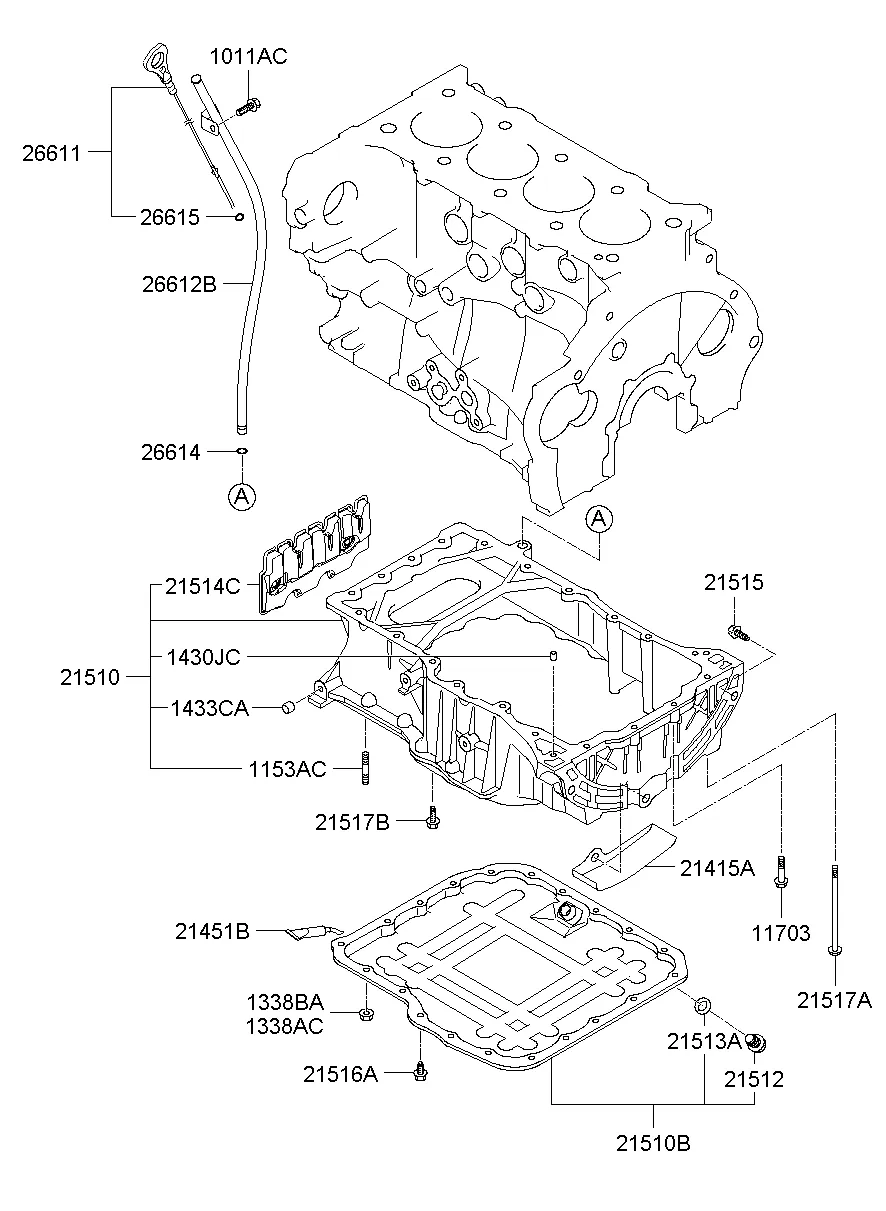BELT COVER & OIL PAN; 1