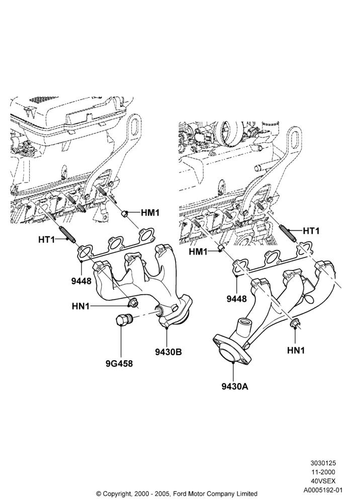 25C - Exhaust Manifold; 13/NOV/2000-16/DEC/2010