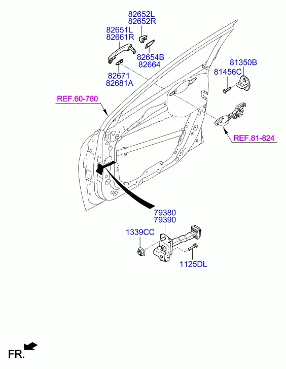 замок передней двери