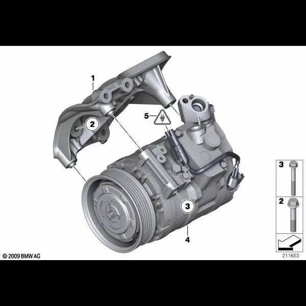 Компрессор кондиционера/дополн.элементы