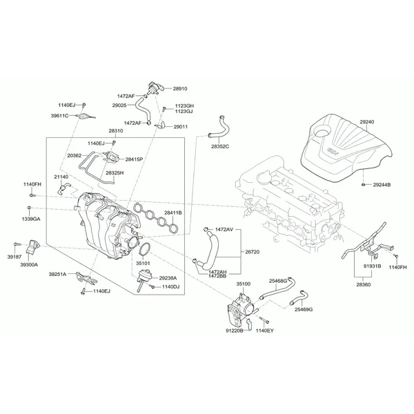 коллектор выпускной двигателя