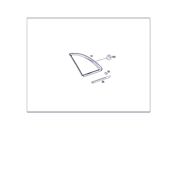 БОКОВОЕ ОКНО ЗАДНЕЙ ЧАСТИ КУЗОВА