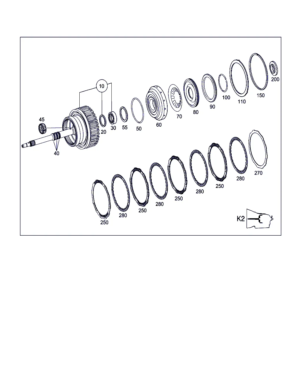 МУФТА K2,(ПРИВОДНОЙ ВАЛ)