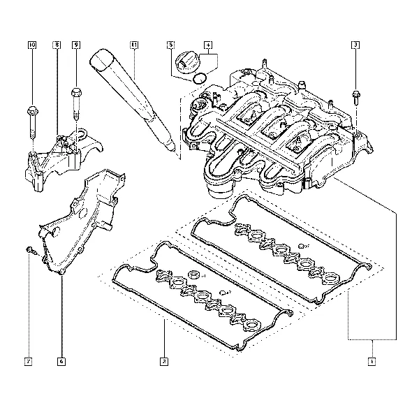 Крышка клапанного механизма - Головка блока цилиндров