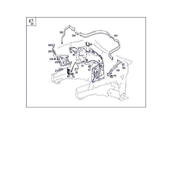 ПЕРЕГОРОДКА МОТОРНОГО ОТСЕКА, НАВЕСНЫЕ ДЕТАЛИ МОДУЛЬНОГО БРЫЗГОВИКА