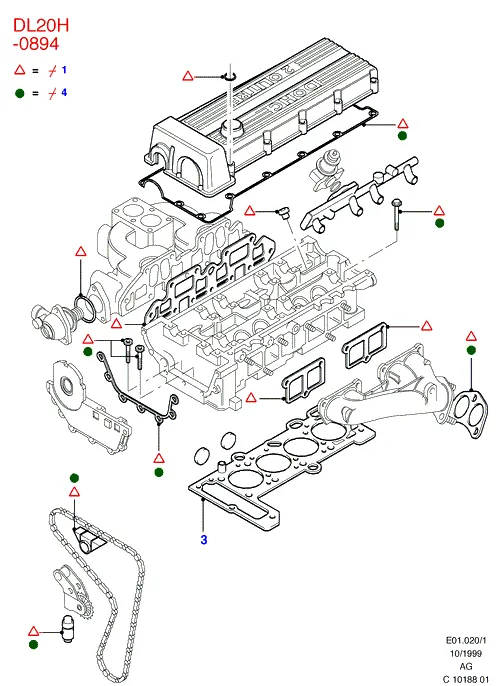 Комплект прокладок двигателя