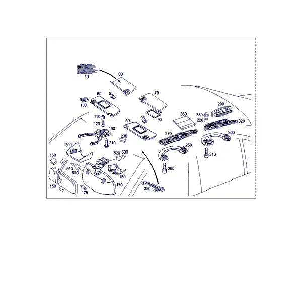 СОЛНЦЕЗАЩ.КОЗ.,ВНУТРИСАЛОНН.ЗЕР.,ПОРУЧ.