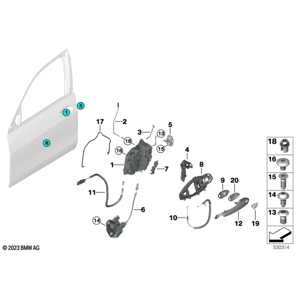 Система замков передней двери
