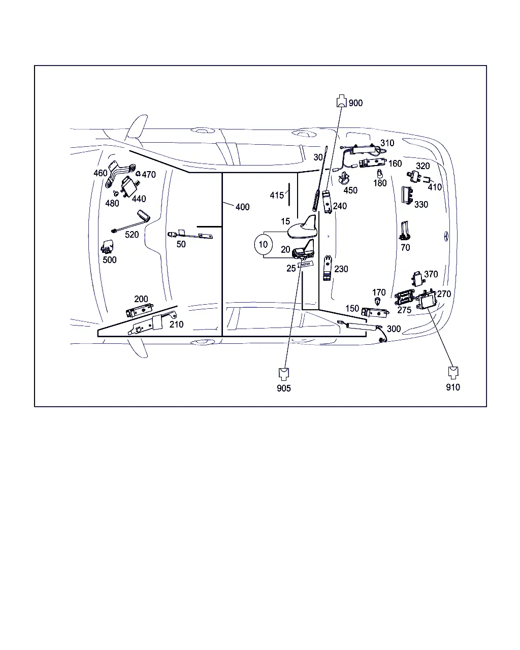 АНТЕННА, УСИЛИТЕЛЬ АНТЕННЫ И ЖГУТЫ ЭЛЕКТРОПРОВОДКИ