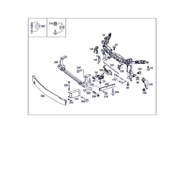 ПЕРЕД. ЭЛЕМ. ЖЕСТКОСТИ И ОПОРА РАДИАТОРА