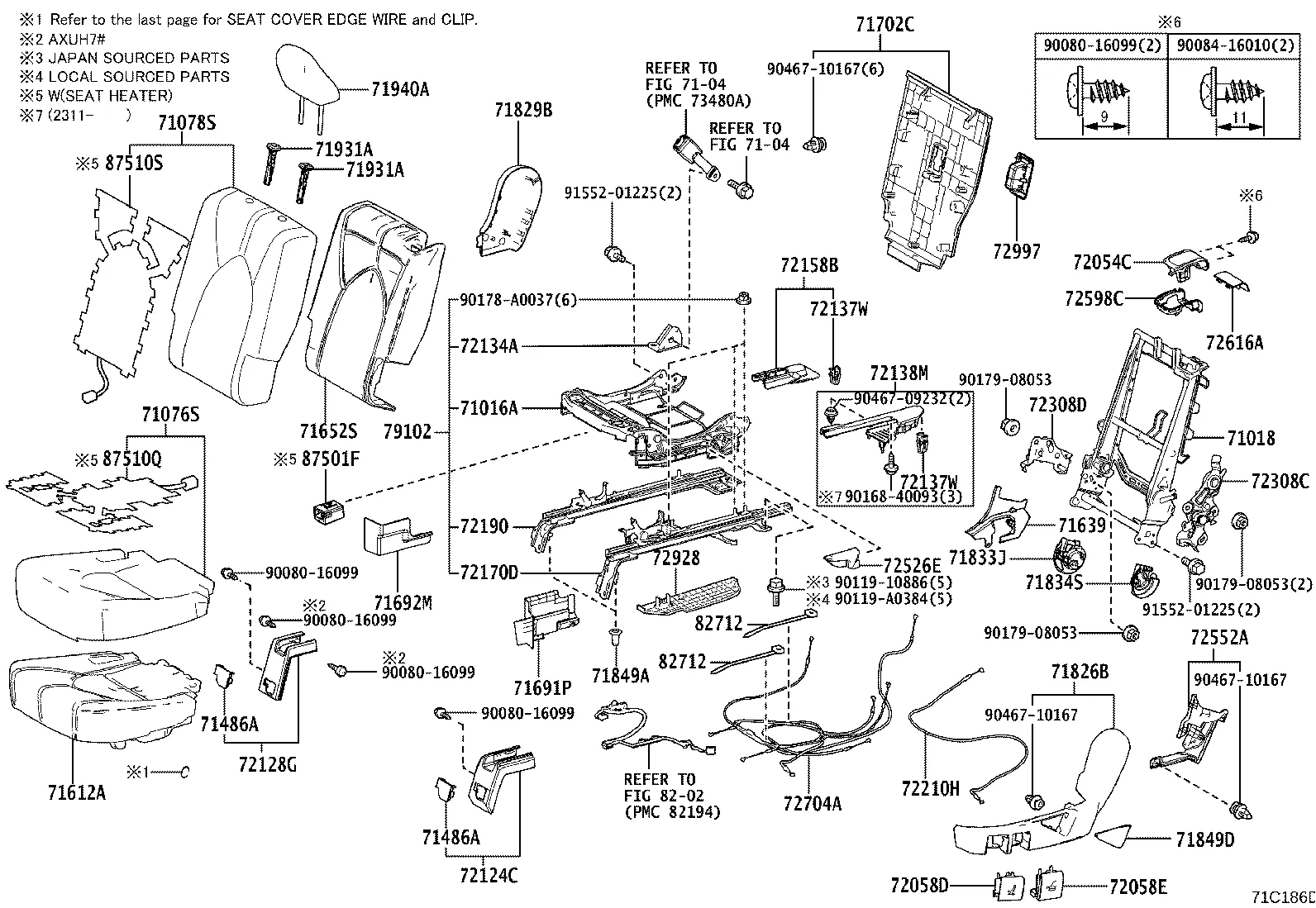 REAR SEAT & SEAT TRACK
