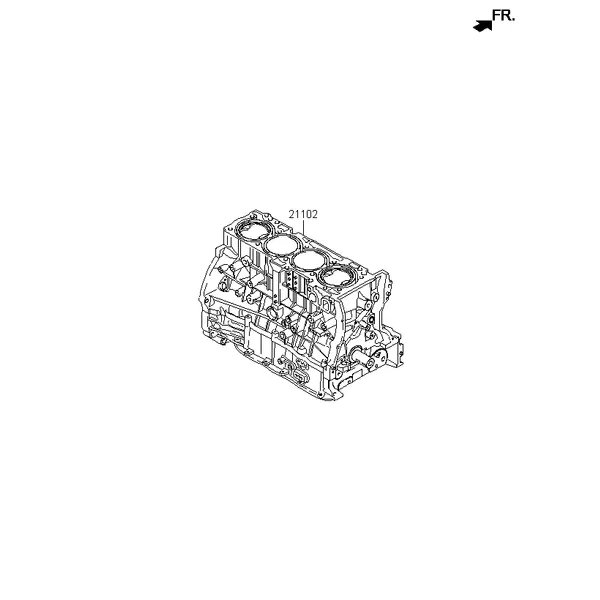 Короткоходный двигатель в сборе
