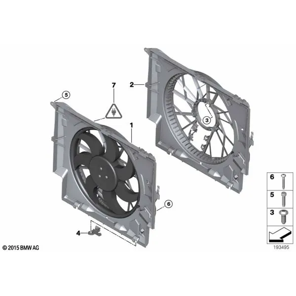 Кожух вентилятора-дополнительн.элементы