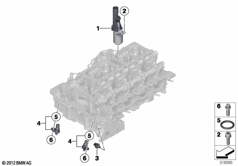 Головка бл.цил. - дополнит.эл.элементы