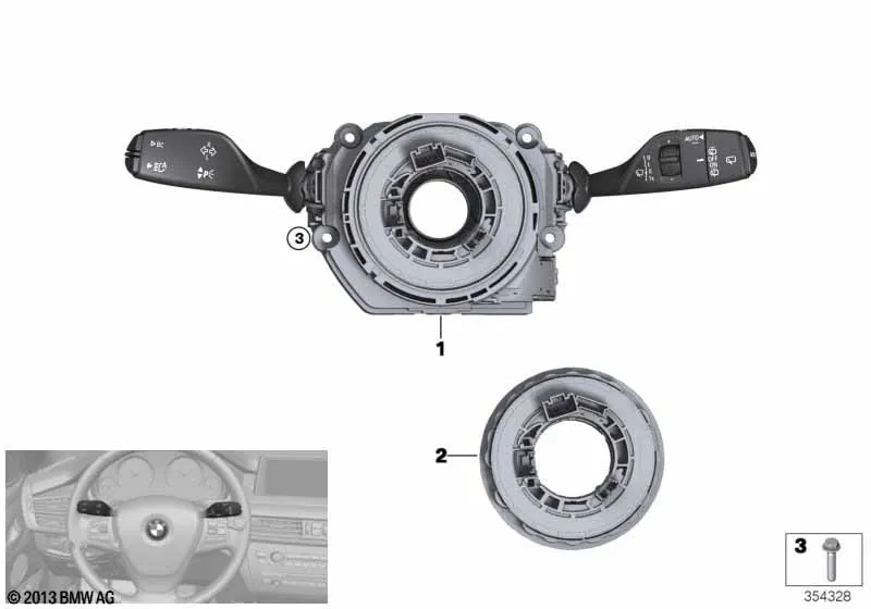 Коммутационный центр в рулевой колонке