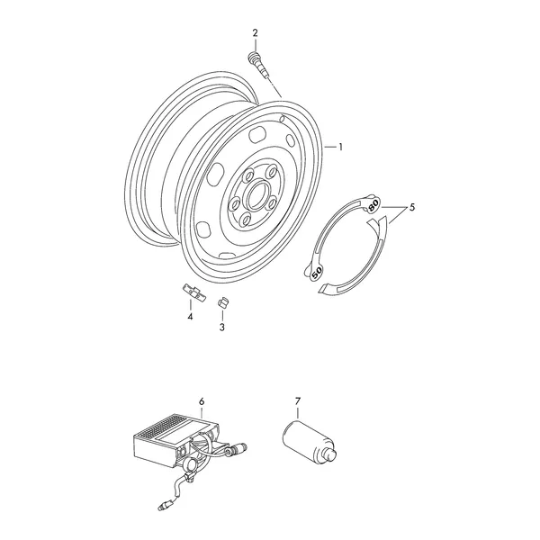 Стальной диск (только для запасного колеса)