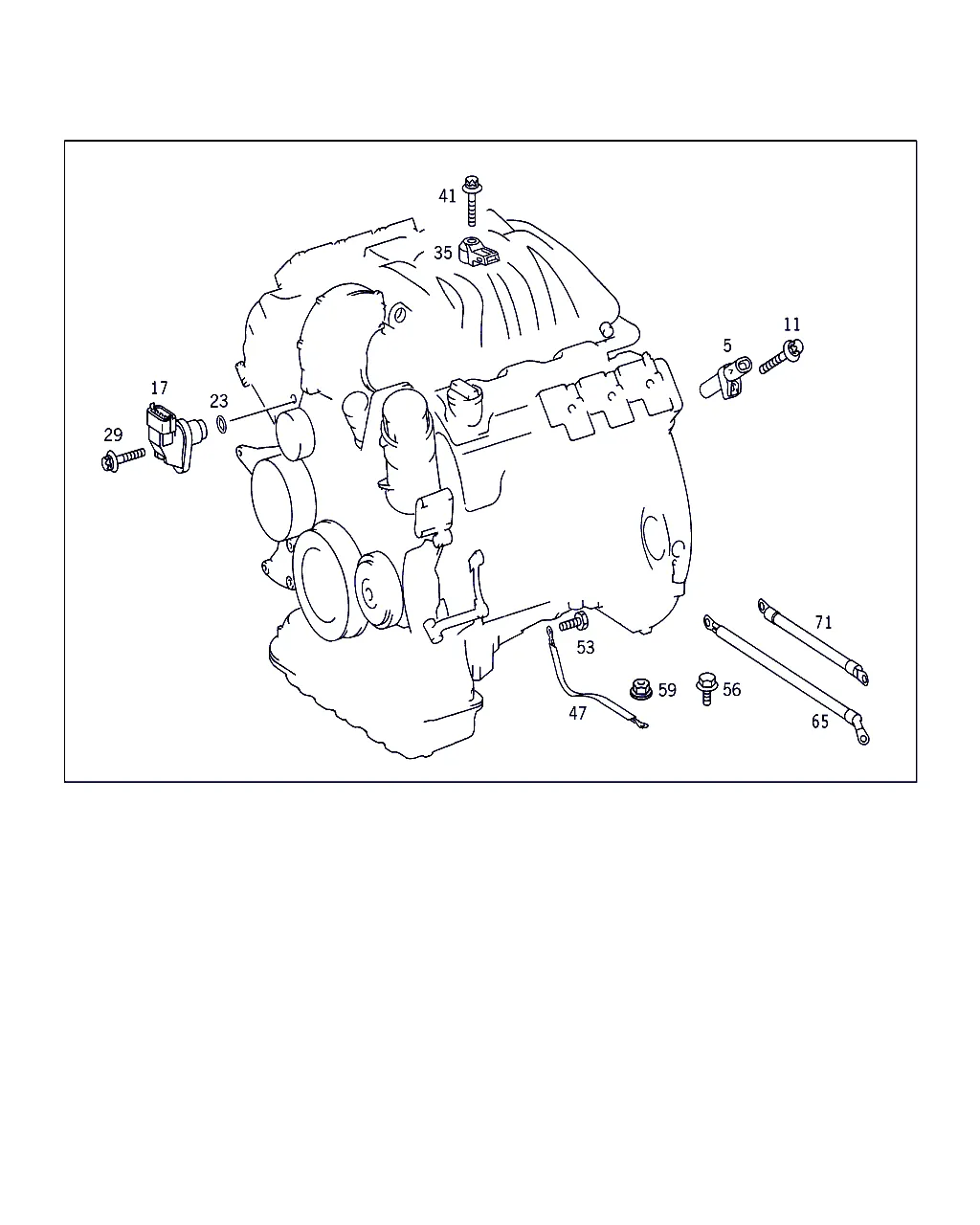 ДАТЧИК ВМТ, ДАТЧИК ПОЛОЖЕНИЯ, ДАТЧИК ДЕТОНАЦИИ И ЛЕНТОЧНЫЙ ПРОВОД "МАССЫ"