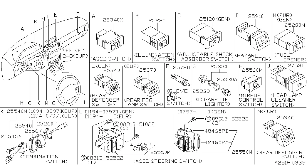 Переключатель; INSTRUMENTS
