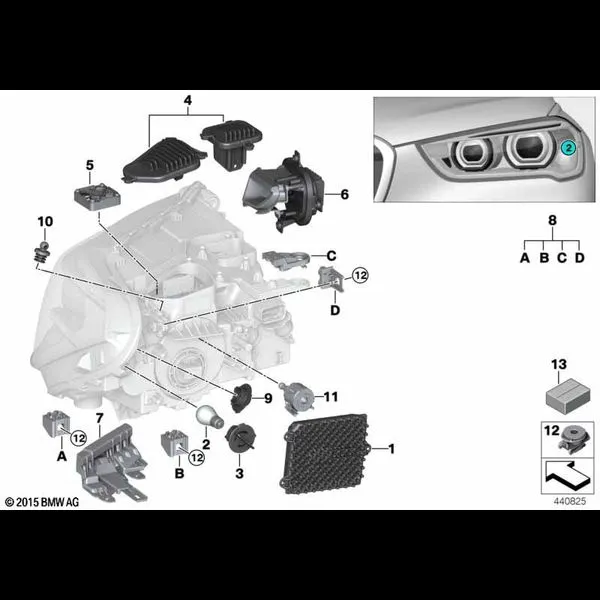 Детали светодиодной фары