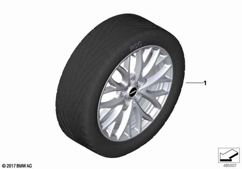 JCW легк.мет.кол.Cross Spoke R134 - 19"