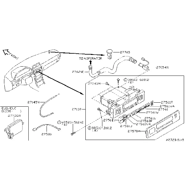 Блок управления ; AUTO AIR CON(2)