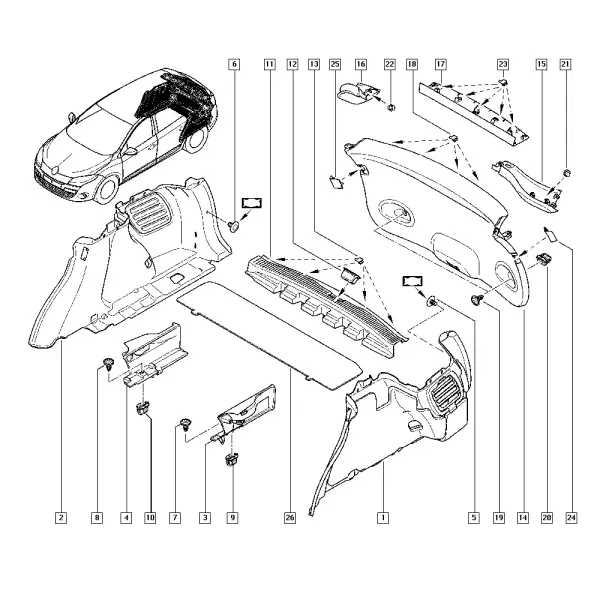 Внутренняя обивка кузова