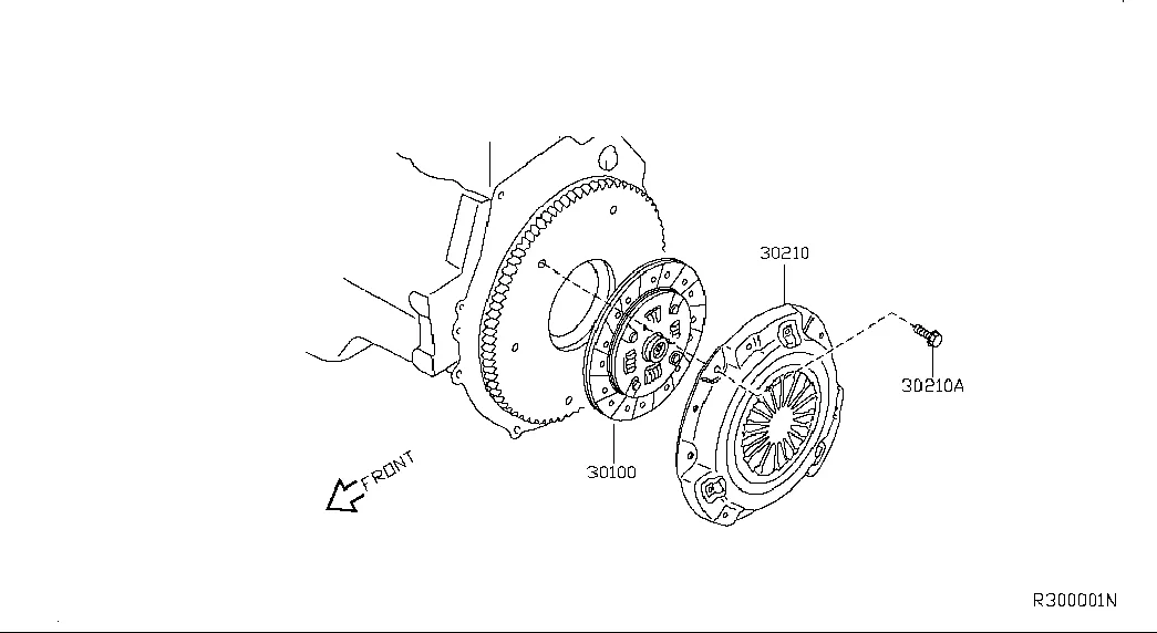Кожух сцепления с диском и механизмом выключения ; CLUTCH COVER & DISC