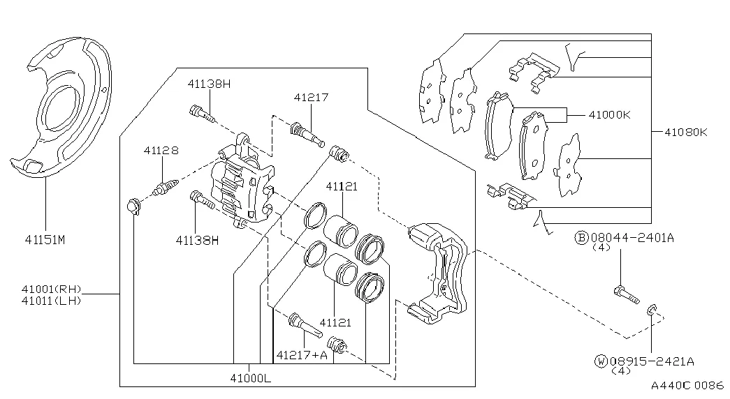 Передний тормоз