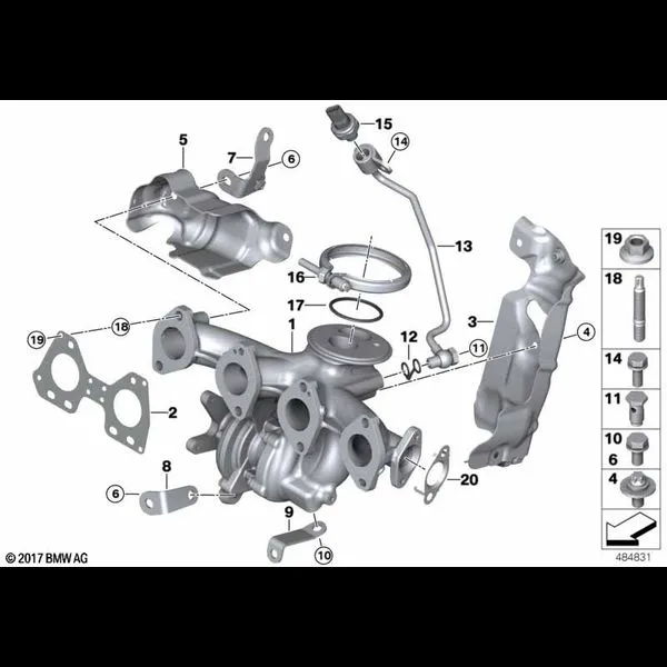 Турбонагн.с выпускным коллектором