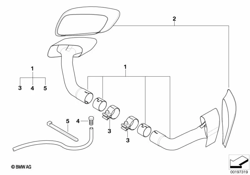 Насадка на выпуск.трубу, хром