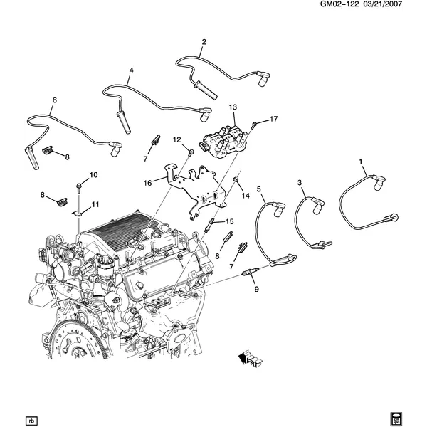 SPARK PLUG WIRING (LNJ/3.4F)