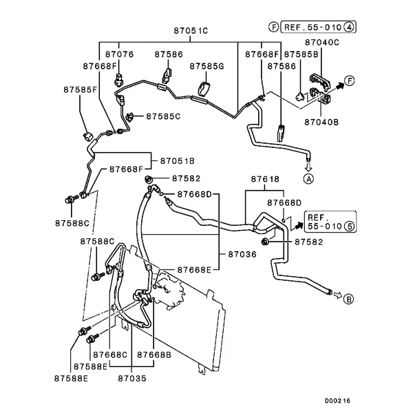ОТОПЛ., КОНДИЦ. И ВЕНТИЛЯЦИЯ - ТРУБКИ КОНДЕНСОРА
