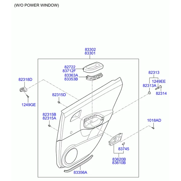 Облицовка задней двери