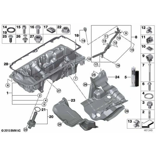 Масляный картер/маслоизмерит.приспособл.