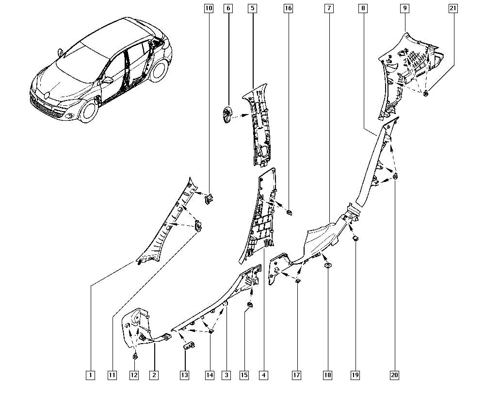 Внутренняя обивка кузова