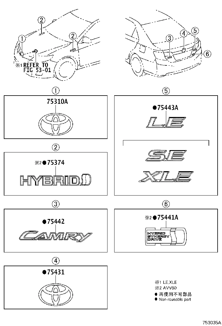 EMBLEM & NAME PLATE (EXTERIOR & INTERIOR)