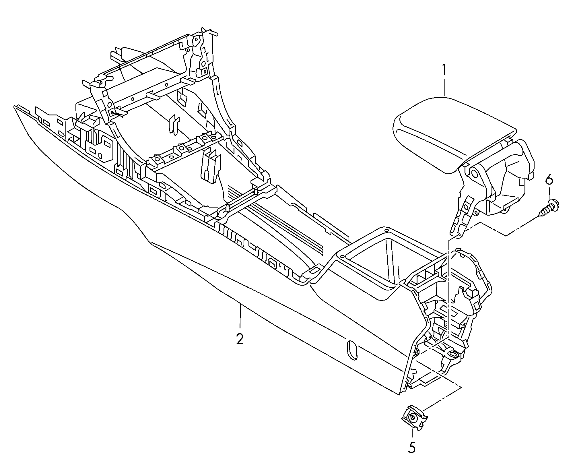 Центральный подлокотник