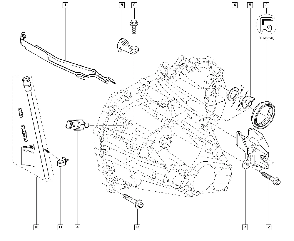 Картеры коробки передач