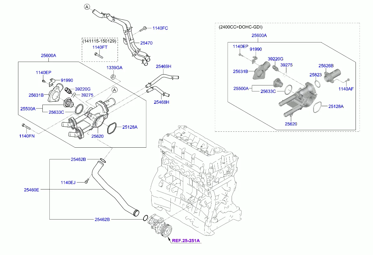 Шланг и трубопровод охлаждающей жидкости