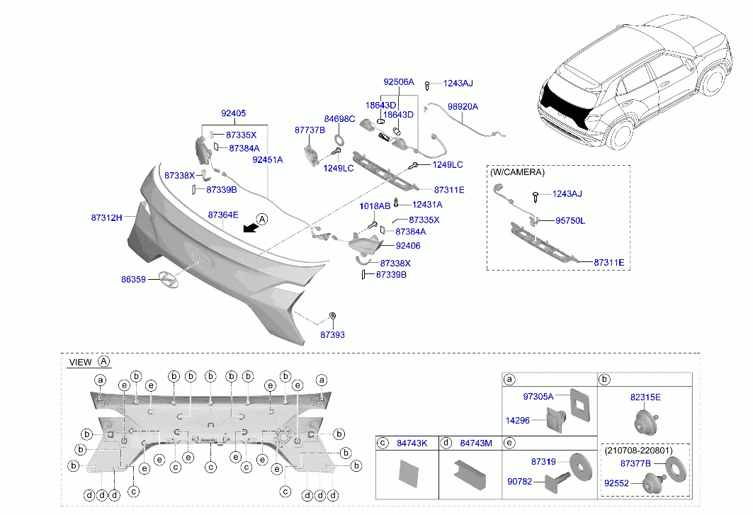 молдинг задней панели