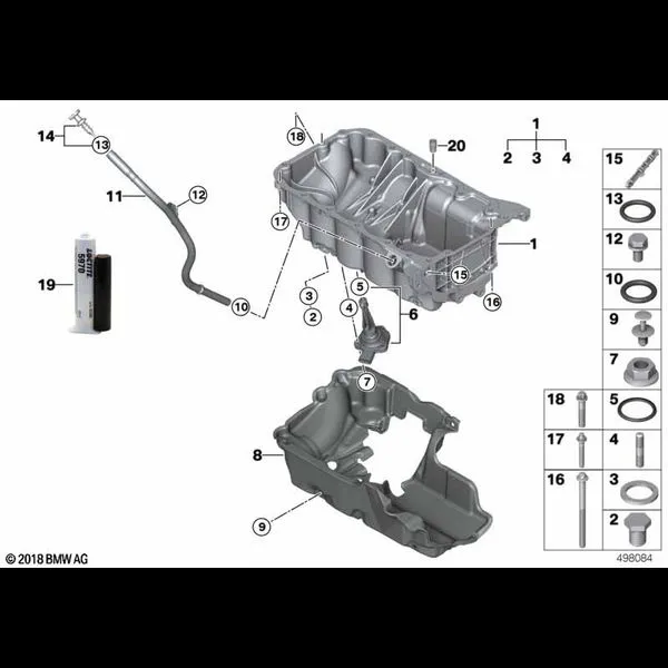 Масляный картер/маслоизмерит.приспособл.
