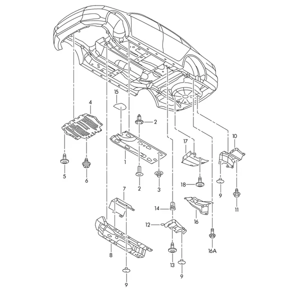 Облицовка днища Шумоизоляция Теплозащитный экран