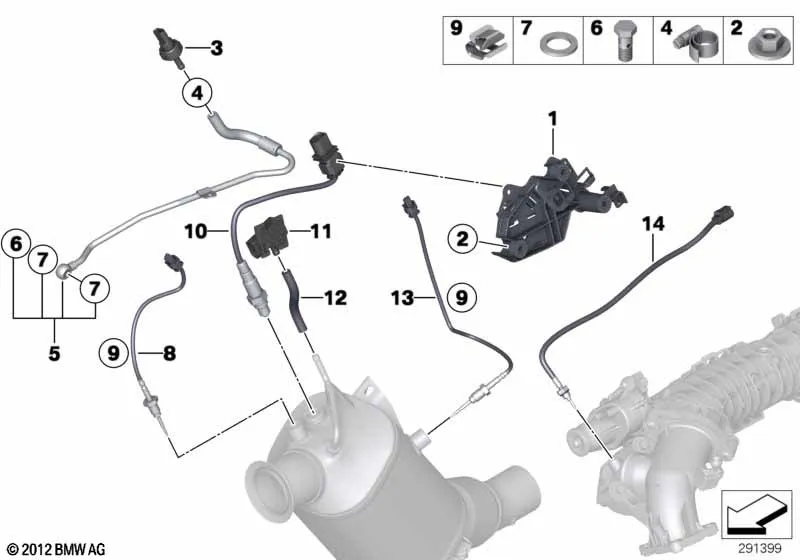 Датчики саж. фильтра/дополн.элементы