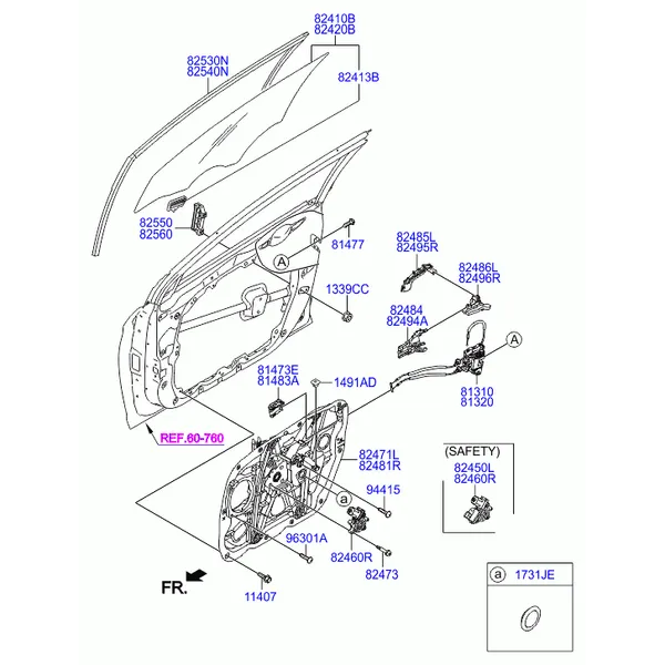 регулятор стекла двери передней и стекло